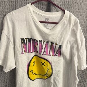 NIRVANA White T Shirt Men’s XL